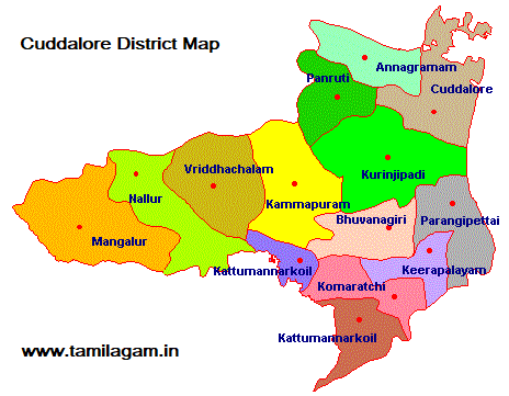 Cuddalore District Political Map Updated