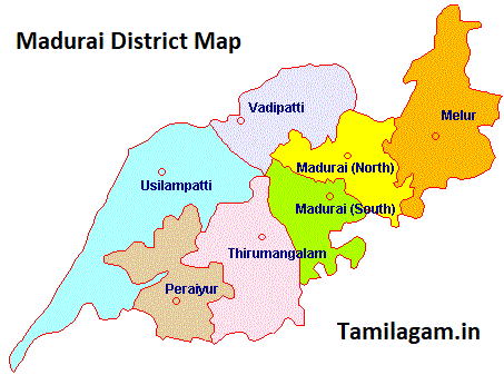Madurai District Political Map Updated