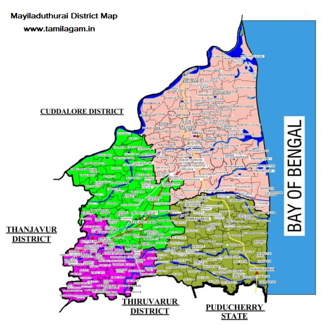Mayiladuthurai District Political Map Updated