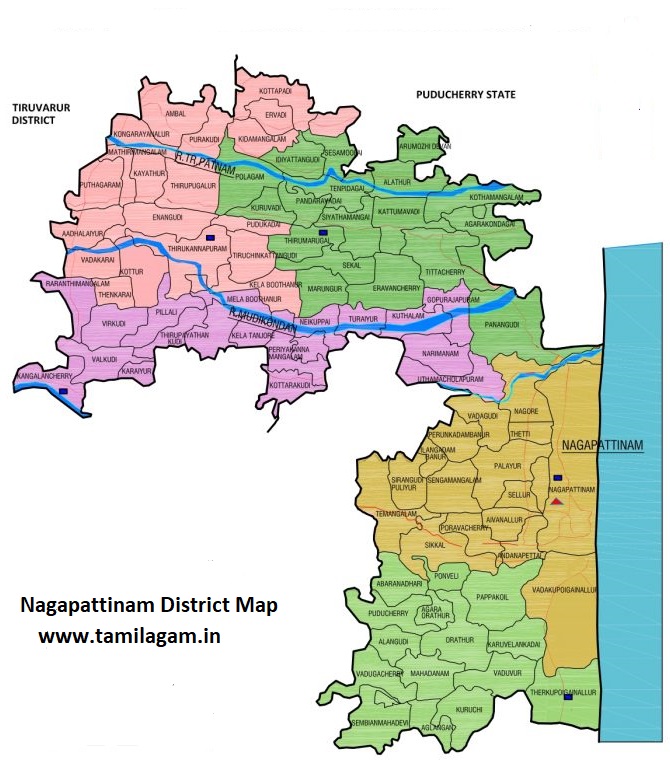 Nagapattinam District Political Map Updated
