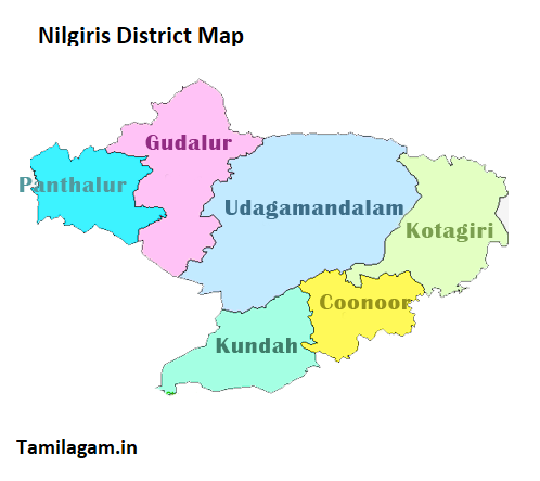 Nilgiris District Political Map Updated