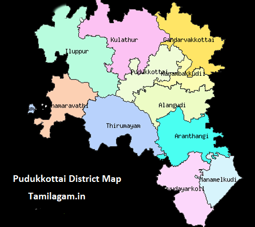 Pudukkottai District Political Map Updated