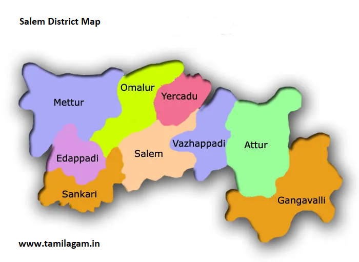Salem District Political Map Updated
