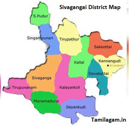Sivagangai District Political Map Updated