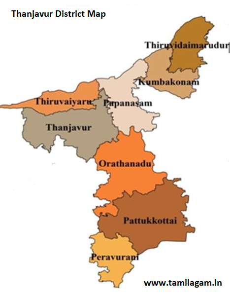 Thanjavur District Political Map Updated