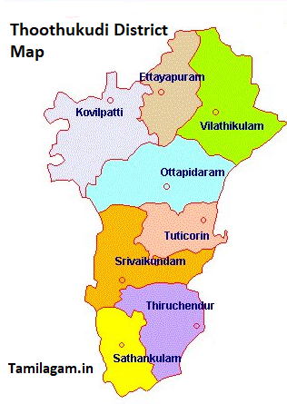 Thoothukudi District Map 