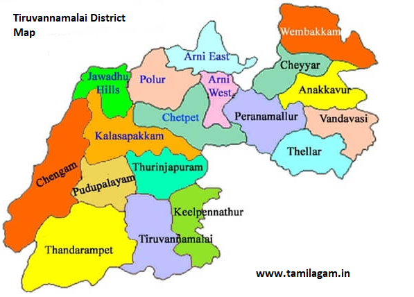 Tiruvannamalai District Political Map Updated
