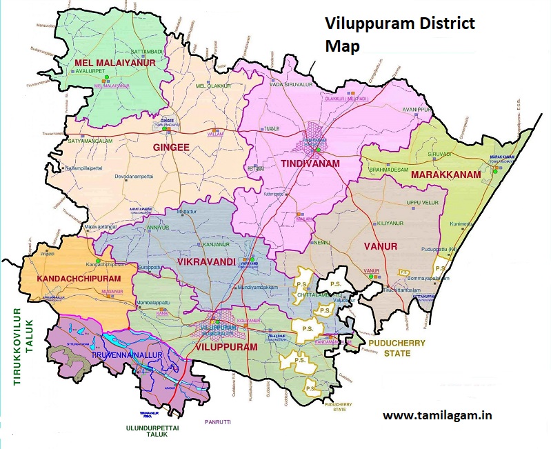 Viluppuram District Political Map Updated
