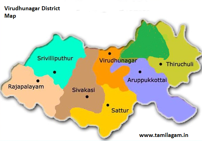 Virudhunagar District Political Map Updated